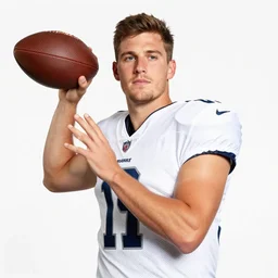 facial a man on a white backdrop, quarterback cole briarson, a stock photo by mac conner, reddit contest winner, superflat, associated press photo, elite, glorious