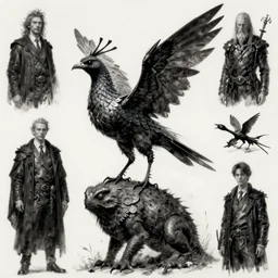 cockatrice concept art, beksinski, wayne barlowe, adrian smith concept art, ruan jia, weta workshop the hobbit, trending on artstation, dark soul concept art