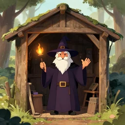 the wizard who lives in the shed
