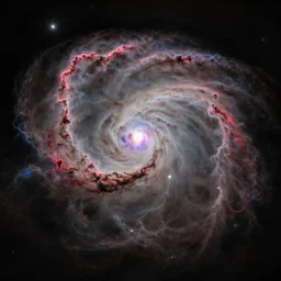 photorealistic planetary nebula, inspired by Hubble, detailed,