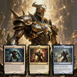 still frame from Prometheus movie by giger, necron lord skorpekh editorial by Malczewski, biomechanical armoured knight by Wayne Barlowe, MTG card ornate complex artifact golem of annihilation by Alan merrett