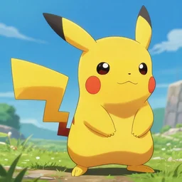 very detailed image of pikachu