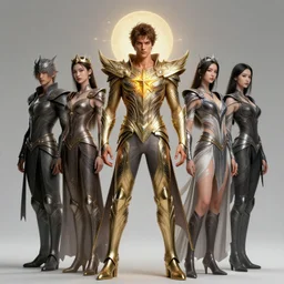 full body portrait of anthony starr as a magical star guardian. detailed face, concept art, intricate, highly detailed 8 k, smooth, sharp focus, handsome and aesthetic shape of face and body, artgerm, artstation, art by zexi guo and nira and junpei suzuki and gharliera and rinotuna
