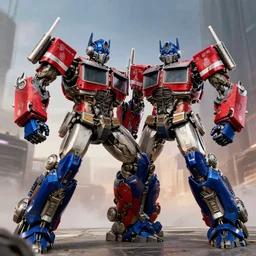 levi fighting optimus prime in 3 d maneuvering gear
