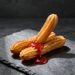 churros with ketchup