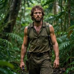 bert as rambo in the amazon rainforest