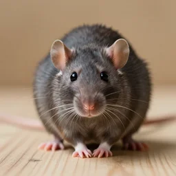 rat with very spiky hair