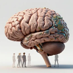 the biggest brain in the world, concept art by noah bradley, darek zabrocki, tyler edlin, jordan grimmer, neil blevins, james paick, natasha tan, highly detailed, ultra detailed, ultra realistic, trending on artstation