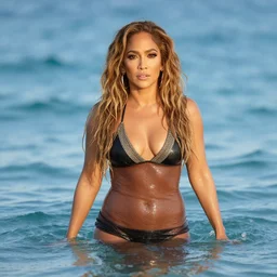 photo of jennifer lopez in ocean, age 2 0, 4 k
