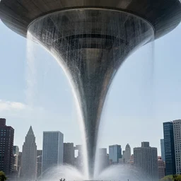 water tornado, photorealistic, highly detailed, sharp focus, new york