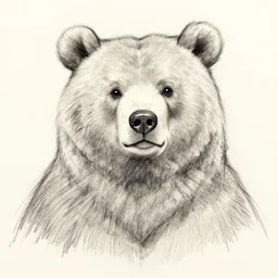 aaron blaise cartoon sketch of a bear