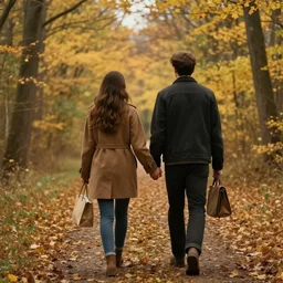 a romantic walk in fall, warm, nostalgic, craig mullins
