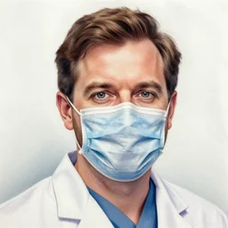 a highly detailed cloth portrait of a dentist, james gurney, james jean