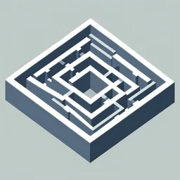 isometric maze by pj crook, edward hopper