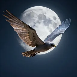 manbat with huge wings flies, moonlit night, fantasy, wide angle, 8 k, high definition, insanely detailed, intricate, elegant,, professionally retouched, soft lighting