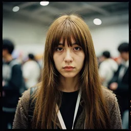 kodak portra 4 0 0, portrait at a cosplay convention in tokyo, by saul leiter, incredibly detailed, incredibly intricate, depth of field