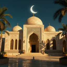 ✨🕌🌙, Art Deco, in socotra island, Trending artstation, octane render, cgsociety, surrealist, cinematic, shadow of the tomb rider