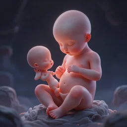 unborn soul, cinematic lighting, trending on artstation, artstationHD, artstationHQ, unreal engine, 8k, digital painting