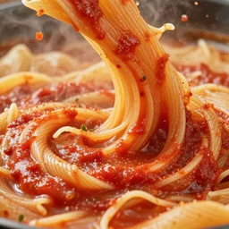 a big wave of pasta sauce