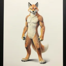 master furry artist pastel pencil drawing full body portrait character study of the anthro male anthropomorphic otter fursona animal person wearing crown and cape royal western king regal intricate ornate