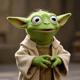 Kermit the Frog as Yoda, film still from Empire strikes back, detailed, 4k