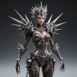 queen of spikes, 4 k, intricate, jaw dropping, gorgeous, surreal, octane render