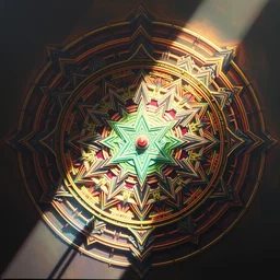 biomechanical kali yantra mandala, volumetric shadows and lighting, psychedelic colors, realistic oil painting by h. r. giger,