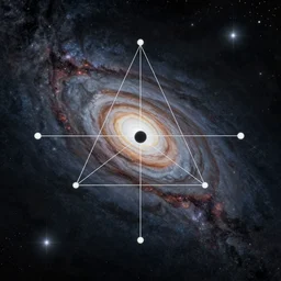 infinite geometric series in the cosmos, a simple vector pop surrealism, by ( leonardo da vinci ) and greg rutkowski and rafal olbinski