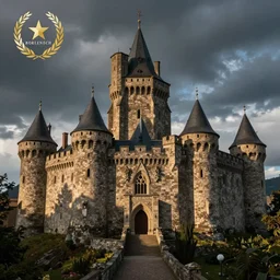 medieval castle, by Rolf Nesch