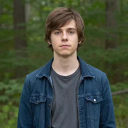 Dipper from Gravity Falls as a real life human, photograph by Annie Leibovitz