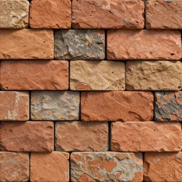 seamless tileable texture of old cracked terracotta roof shingle of various colors, realistic, very detailed, beautiful, intricate details, sharp focus, substance designer, substance render, substance painter, marmoset, unreal engine, octane render