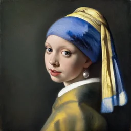 portrait of barbie doll, oil painting by johannes vermeer, 1 7 th century, art, oil on canvas, wet - on - wet technique, highly realistic, expressive emotions, intricate textures, illusionistic detail, 4 k