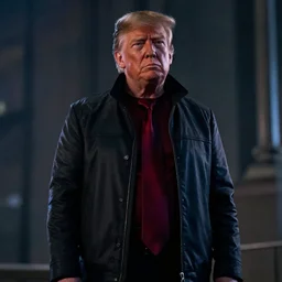 Donald Trump in Blade Runner 2049, cinematic film still
