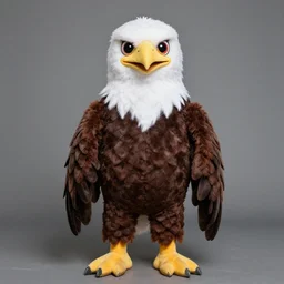 man in eagle costume, funny, simple