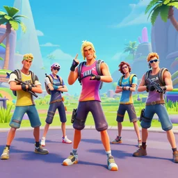 a scene from a fortnite live action movie