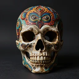 psychedelic skull mask