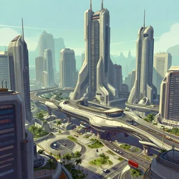 science fiction city, art gta 5 comics, official fanart behance hd artstation by jesper ejsing, by rhads, makoto shinkai and lois van baarle, ilya kuvshinov, ossdraws