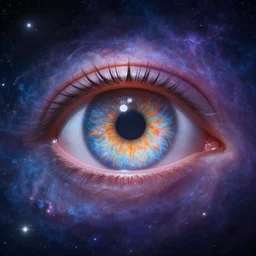 fantasy eye watching over a galaxy, high detail, digital art, beautiful , concept art,fantasy art, 4k