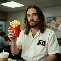 jared leto as a mcdonalds employee, national geographic, canon 5 0 mm, cinematic lighting, photography, retro, film, kodachrome