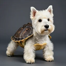 a westie turtle, professional photograph