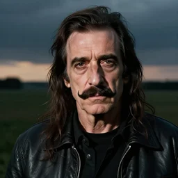 a young Woody Allen with Frank Zappa\'s mustache, cool, famous, glossy, bizarrrrre