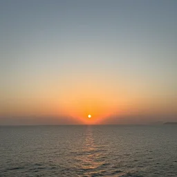 sunset on the ocean