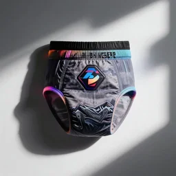 gamer rgb diaper product, white background