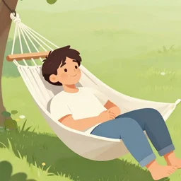 my italian wise friend on a hammock