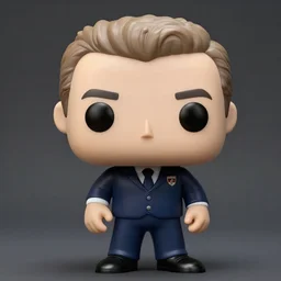 Klaus Iohannis As A Funko Pop, Photorealistic, 4K