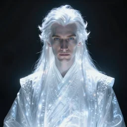 a male wizard, glowing, frontal view, cool looking, high resolution