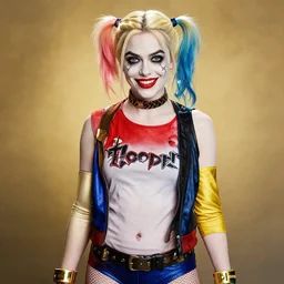 elizabeth olsen as harley quinn, golden ratio, hd, centered