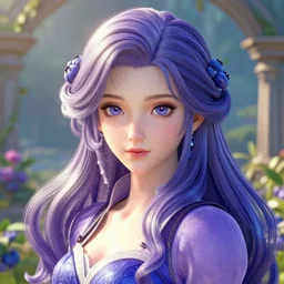 the portrait of a blueberry that resembles an absurdly beautiful, graceful, elegant, sophisticated irene girl, an ultrafine hyperdetailed photograph by kim jung gi, irakli nadar, intricate linework, bright colors, octopath traveler, final fantasy, unreal engine highly rendered, global illumination, radiant light, detailed and intricate environment