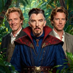 a highly detailed tropical portrait of stephen strange, james gurney, james jean