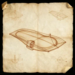 ancient technical schematics on parchment by leonardo da vinci of a 9 1 1